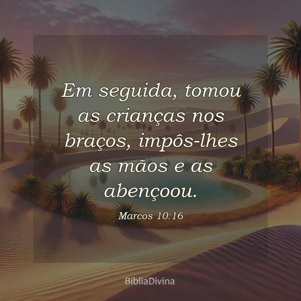 Marcos 10:16