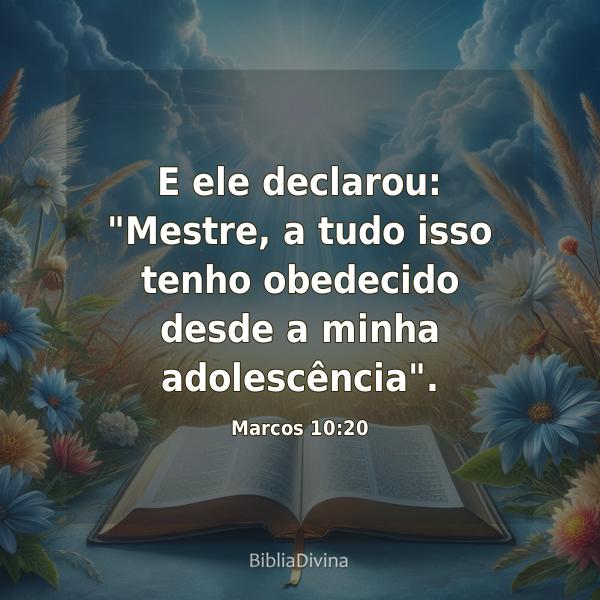 Marcos 10:20