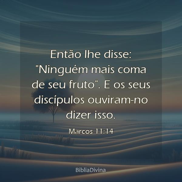 Marcos 11:14