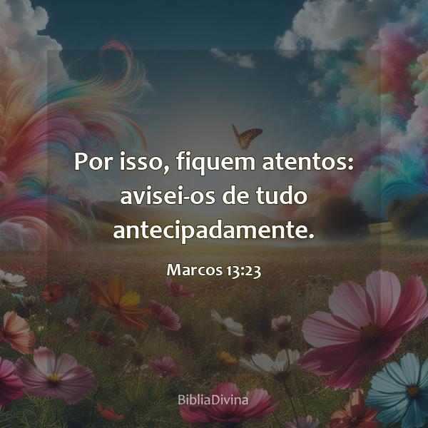 Marcos 13:23