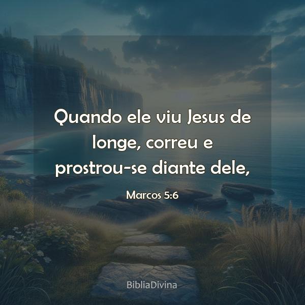 Marcos 5:6