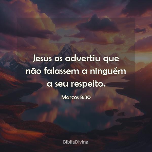 Marcos 8:30