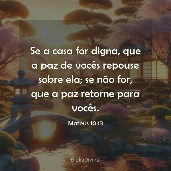 Mateus 10:13