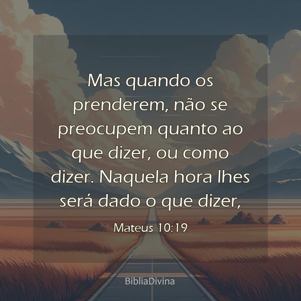 Mateus 10:19