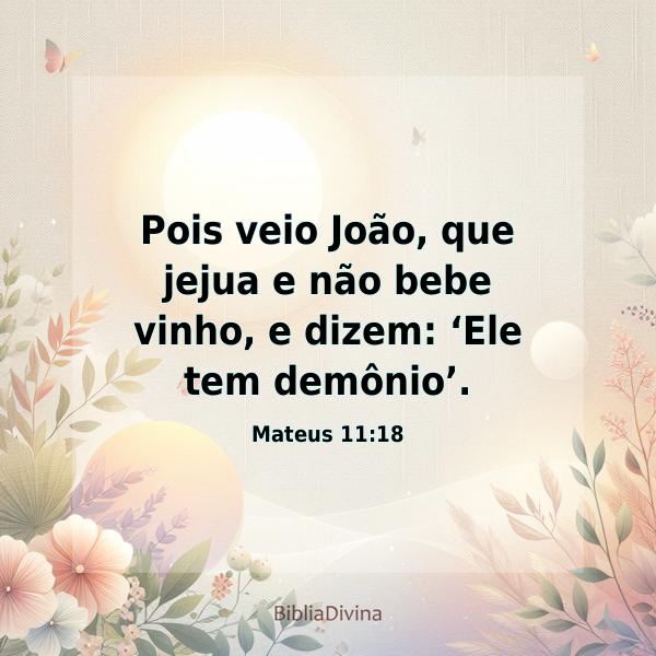 Mateus 11:18