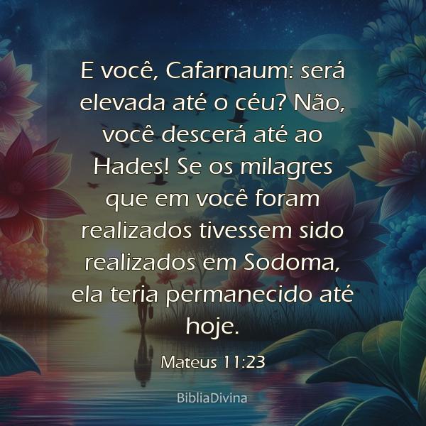 Mateus 11:23