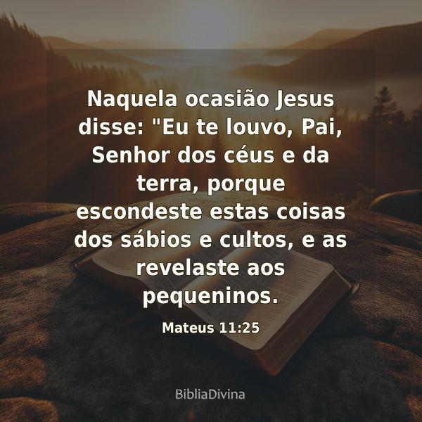 Mateus 11:25