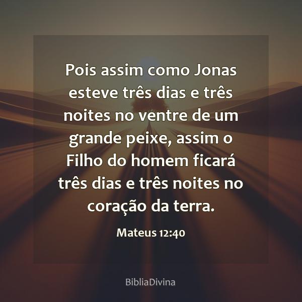 Mateus 12:40