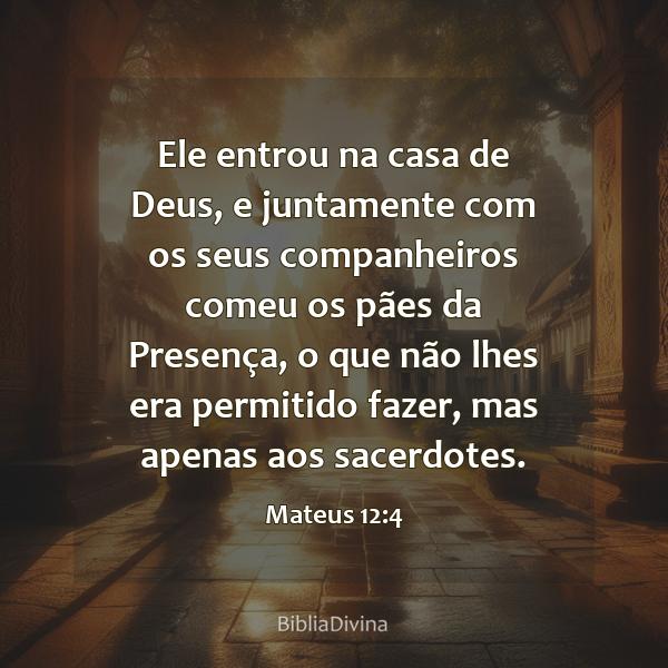 Mateus 12:4