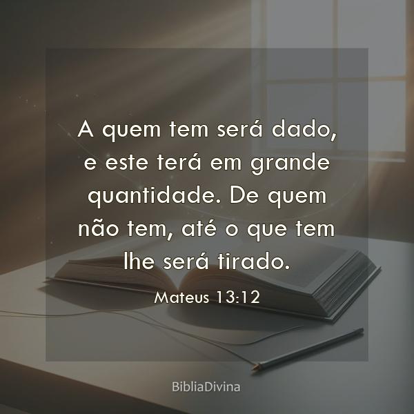 Mateus 13:12