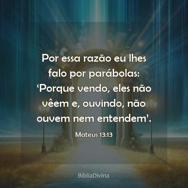 Mateus 13:13