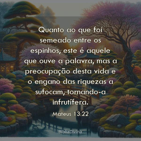 Mateus 13:22