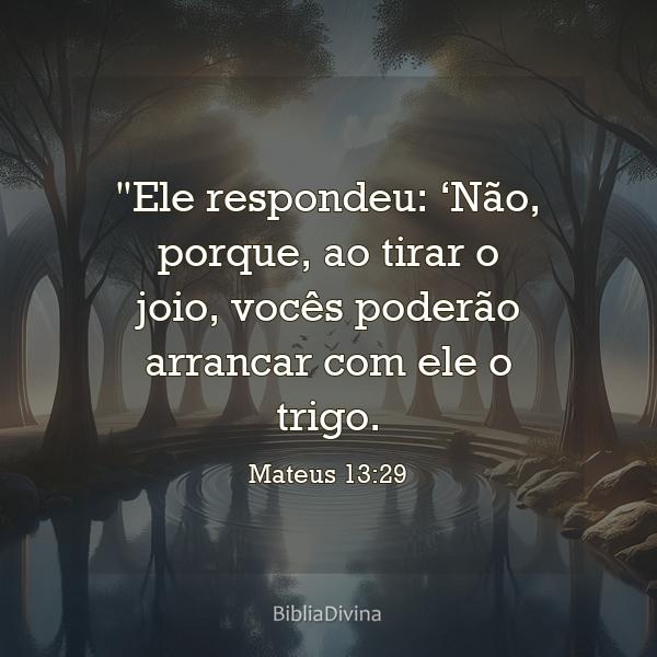 Mateus 13:29