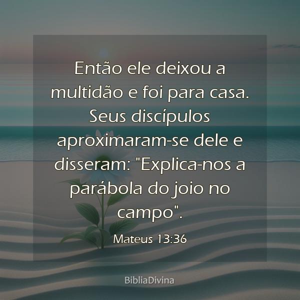 Mateus 13:36