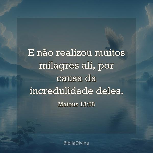 Mateus 13:58