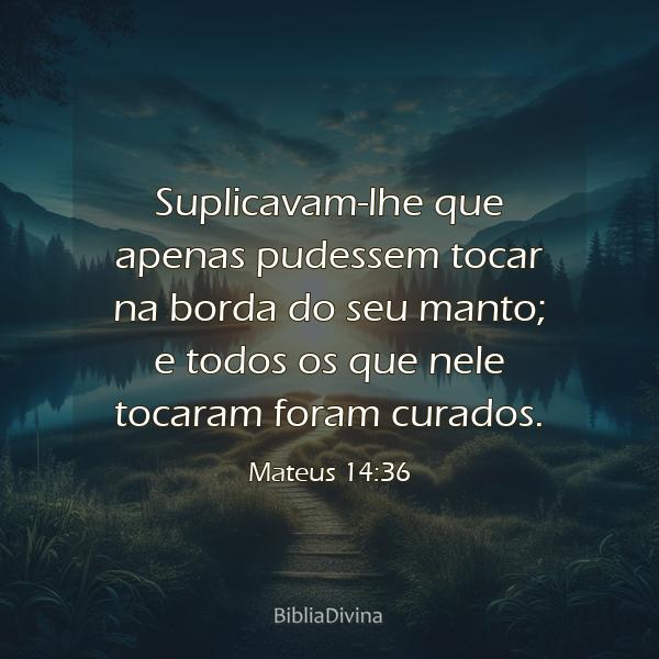 Mateus 14:36