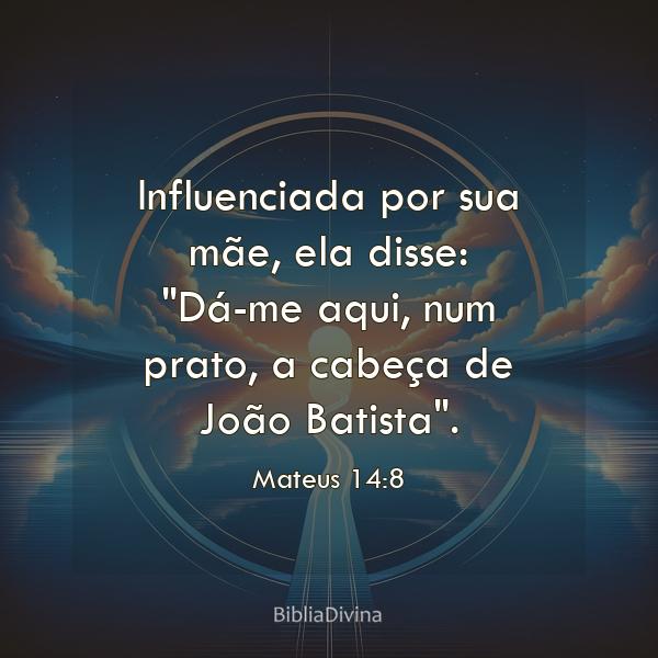 Mateus 14:8