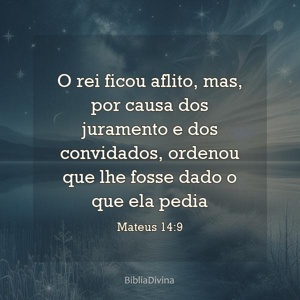 Mateus 14:9