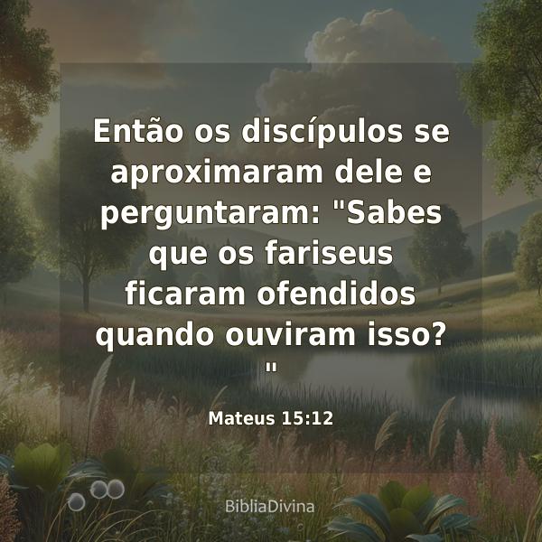 Mateus 15:12