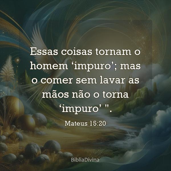 Mateus 15:20