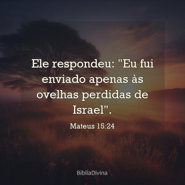 Mateus 15:24