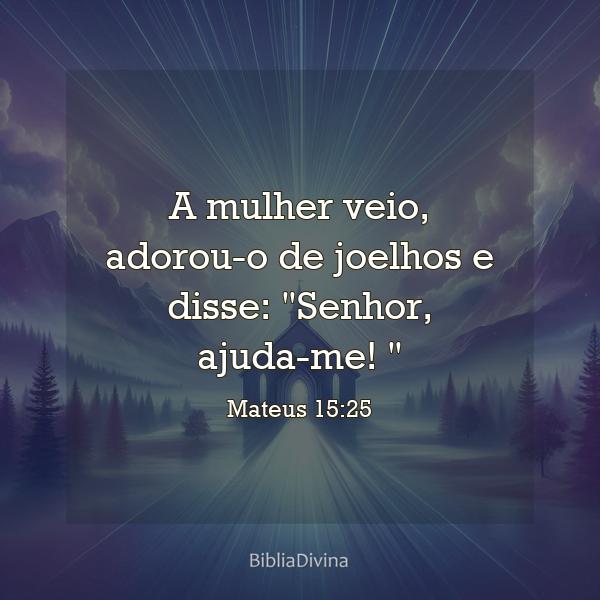 Mateus 15:25