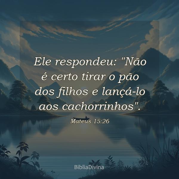 Mateus 15:26