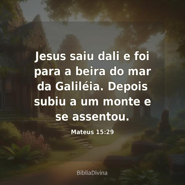 Mateus 15:29