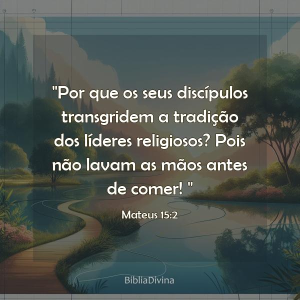 Mateus 15:2