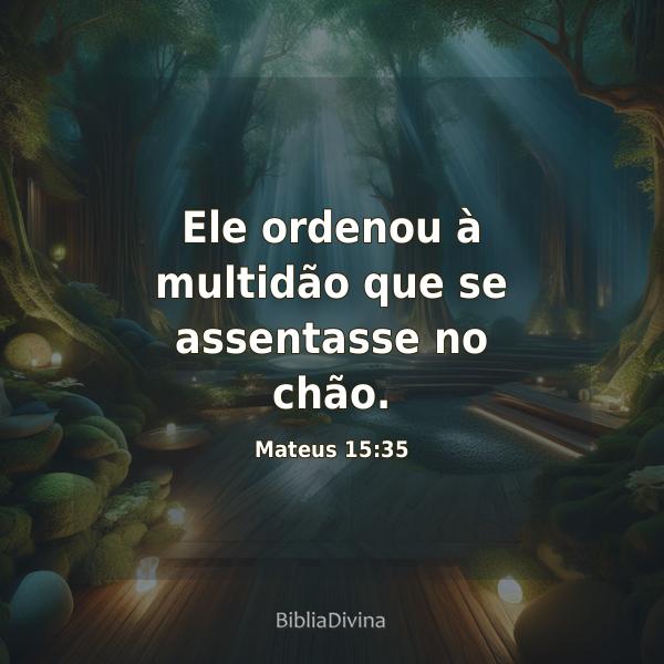 Mateus 15:35