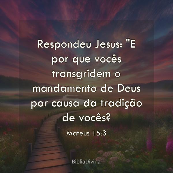 Mateus 15:3