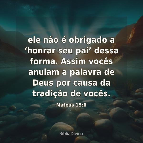 Mateus 15:6