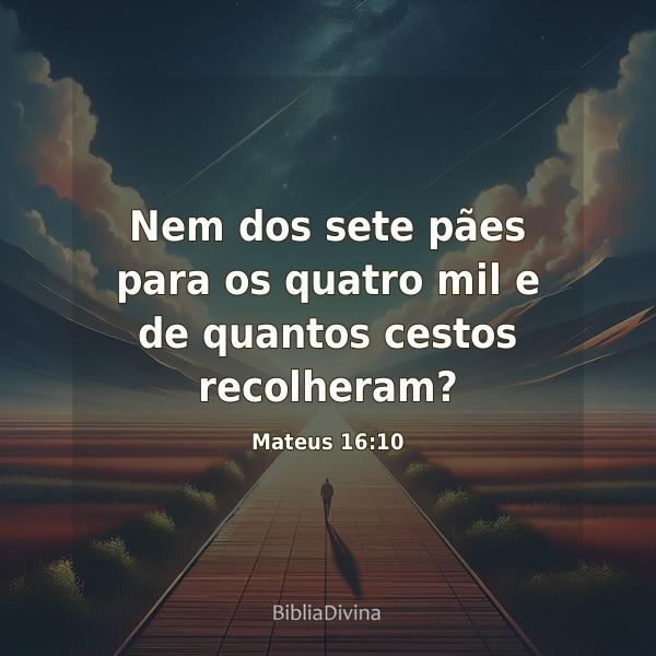 Mateus 16:10