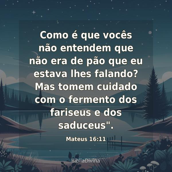 Mateus 16:11