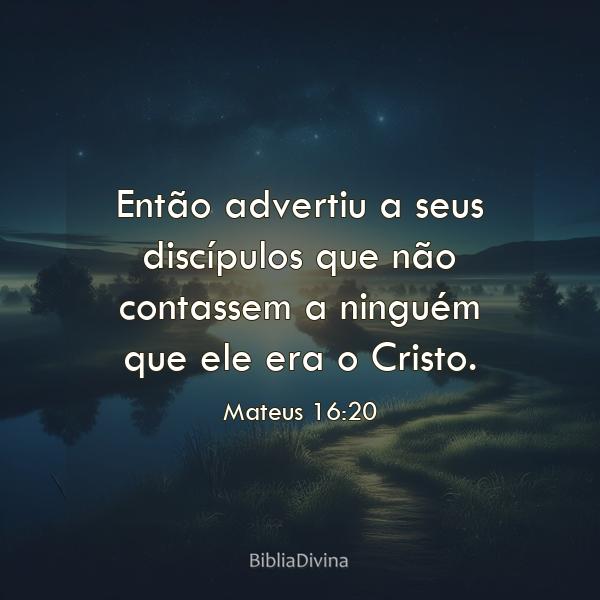 Mateus 16:20