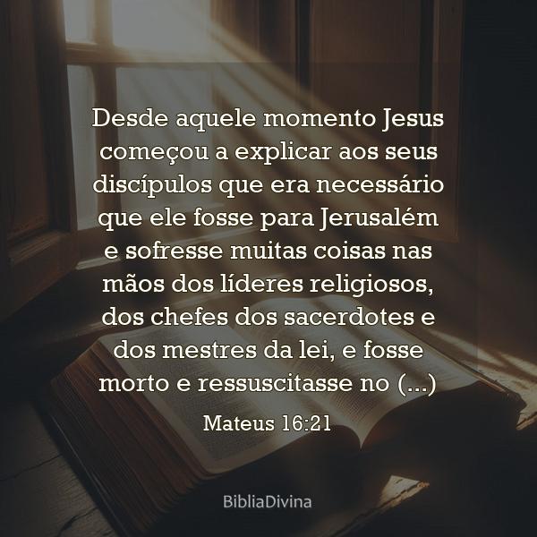 Mateus 16:21