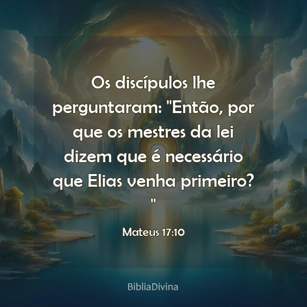 Mateus 17:10