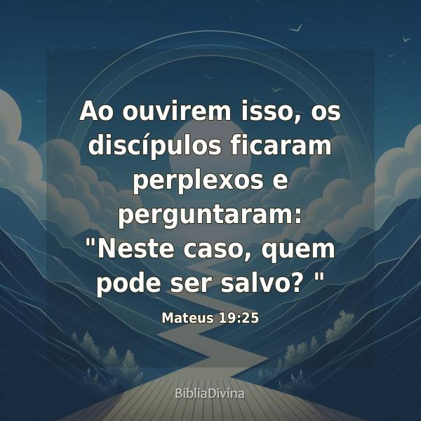 Mateus 19:25