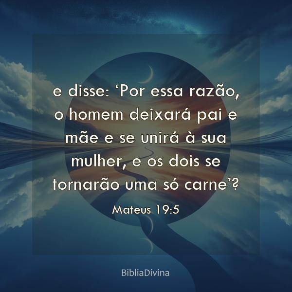 Mateus 19:5