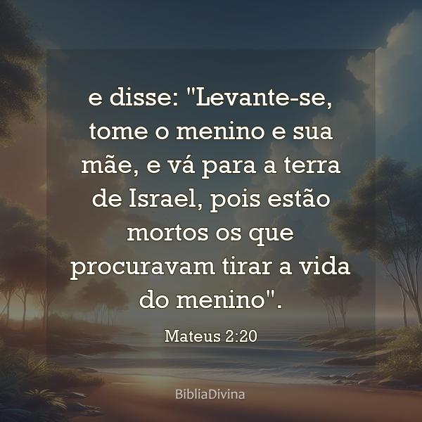 Mateus 2:20