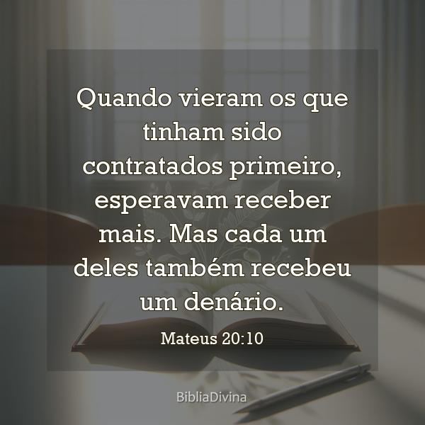 Mateus 20:10