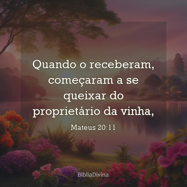 Mateus 20:11