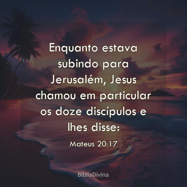 Mateus 20:17