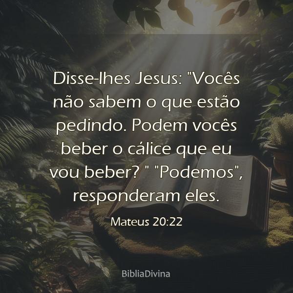 Mateus 20:22