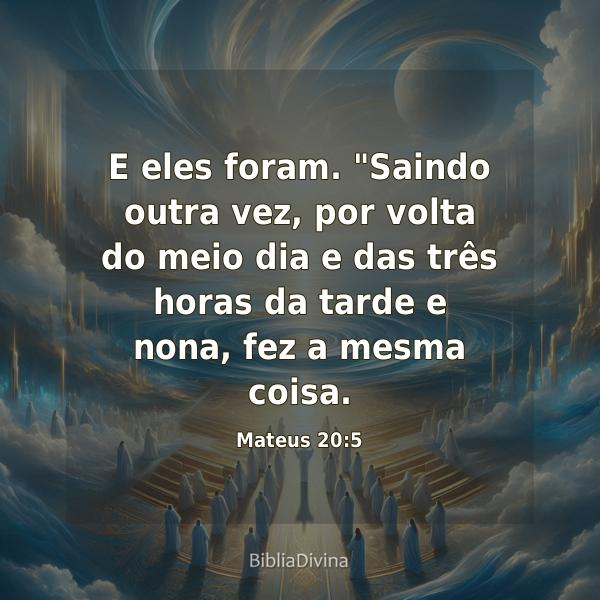 Mateus 20:5