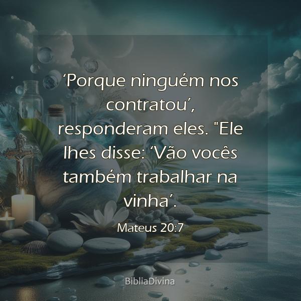 Mateus 20:7