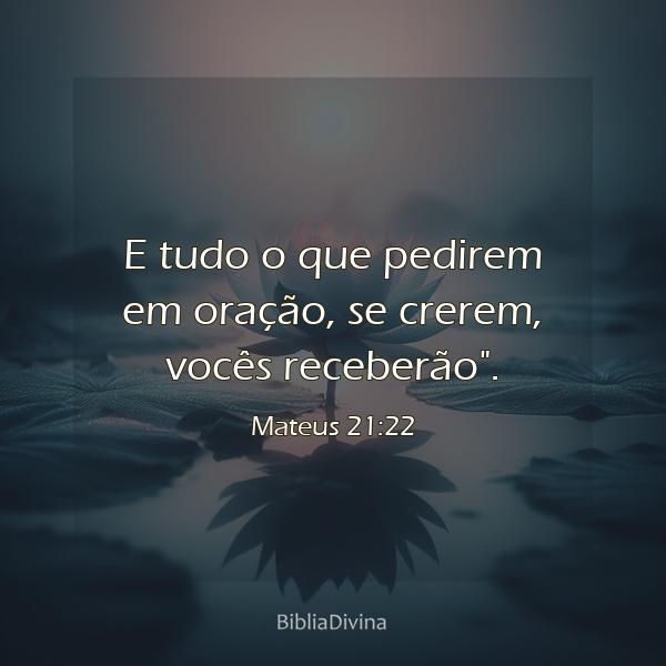 Mateus 21:22