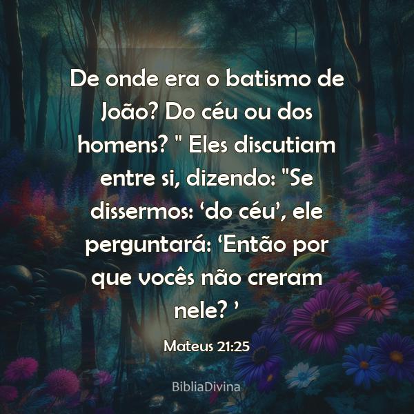 Mateus 21:25