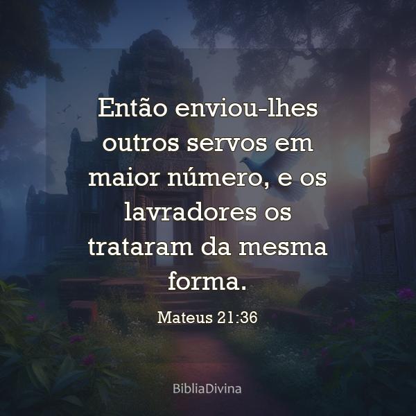 Mateus 21:36