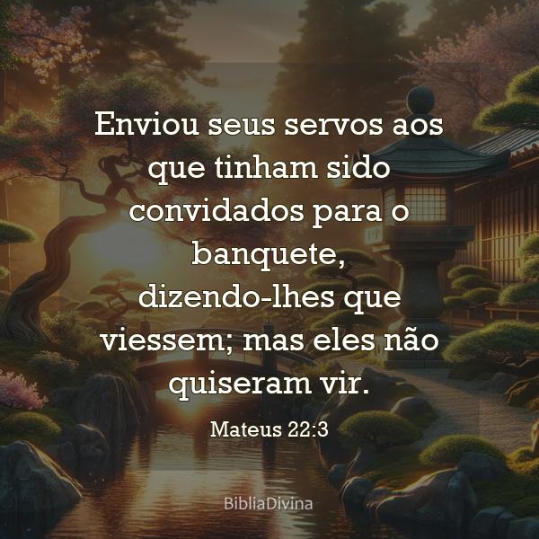 Mateus 22:3